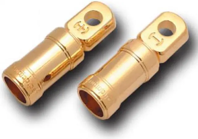 Alt view image 3 of 5 - NEW PAIR AUDIOPIPE BTC10 1/0GA RING TERMINAL SET SCREW STYLE RING TERMINAL