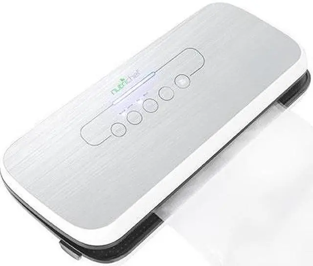 Alt view image 3 of 6 - NUTRICHEF PKVS18SL Nutrichef Automatic Food Vacuum Sealer - Electric Air Sealing Preserver System (Silver)