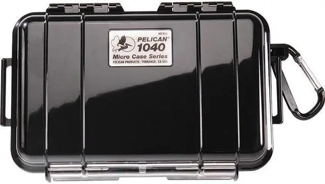 Alt view image 3 of 12 - Pelican Products 1040-025-110 Waterproof Case Black 6 9/16 x 3 15/16 x 1 3/4
