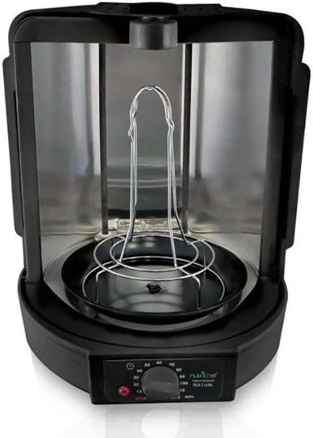 Main image of NutriChef Black Vertical Countertop Rotisserie Rotating Oven PKRT16BK