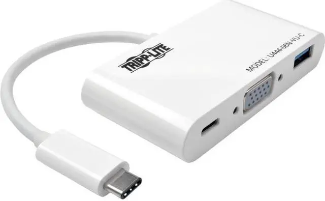 Alt view image 15 of 19 - Tripp Lite USB C to VGA Multiport Adapter w/ PD Charging USB Type C to VGA (U444-06N-VU-C)