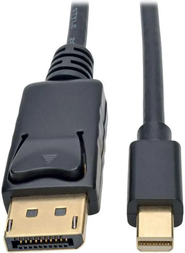Alt view image 10 of 15 - Tripp Lite Mini Displayport To Displayport Adapter Cable 4K M/M Black Mdp To Dp 3Ft