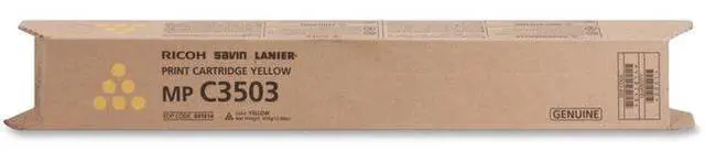 Alt view image 9 of 12 - Ricoh Original Toner Cartridge - Laser - 18000 Pages - Yellow - 1 Each
