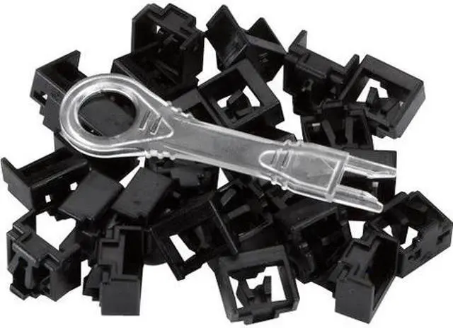 Alt view image 2 of 4 - BLACK BOX PL-AB-BK-25PAK PORT LOCK 25 PACK & KEY  BLACK