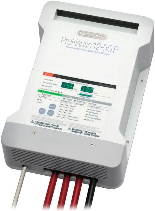 Alt view image 12 of 13 - PROMARINER PRONAUTIC 1250P 50 AMP 3 BANK BATTERY CHARGER 63150