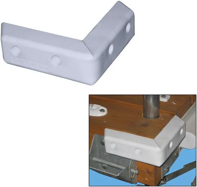 Main image of DOCK EDGE PROTECT CORNER HD 16" PVC DOCK BUMPER 1059-F