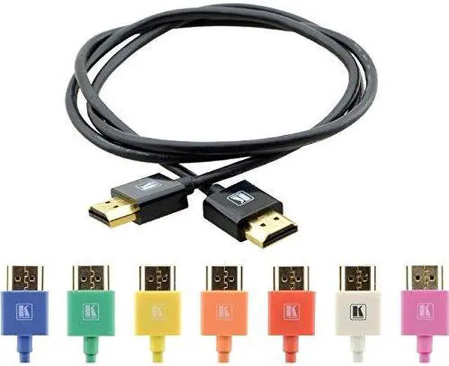 Main image of Kramer Ultra Slim High-Speed Hdmi Flexible Cable With Ethernet - Black