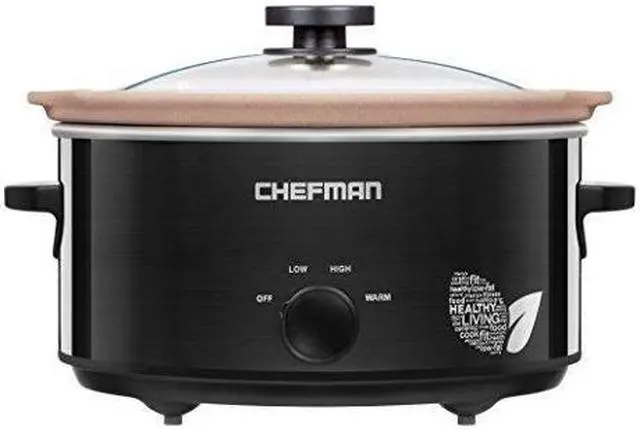 Alt view image 5 of 9 - Chefman RJ15-5-N 5 Qt. 5 Qt. Slow Cooker with Natural Stoneware Insert