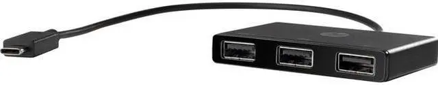 Alt view image 3 of 15 - HP USB-C to USB-A Hub Z6A00UT HPB-C toB-A Hub