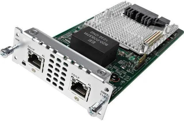 Alt view image 5 of 5 - Cisco 2 port Multi-flex Trunk Voice/Clear-channel Data T1/E1 Module - For Data Networking - 2 T1/E1