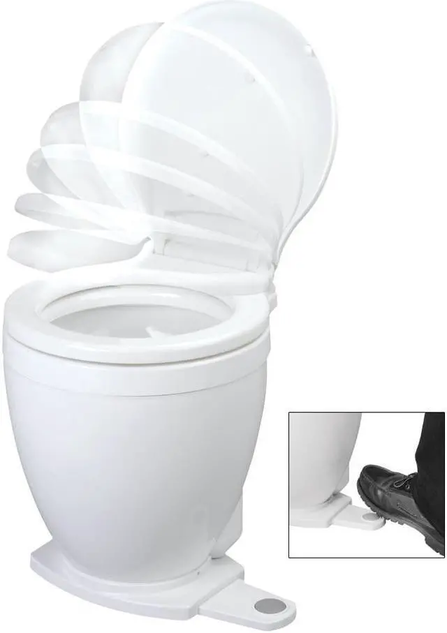 Main image of JABSCO LITE FLUSH 12V ELECTRIC TOILET WITH FOOTSWITCH 58500-0012