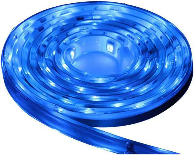 Alt view image 4 of 6 - LUNASEA BLUE FLEXIBLE STRIP LED 12V 5M W/CONNECTOR