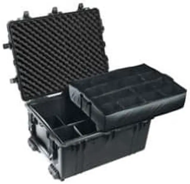 Alt view image 6 of 11 - Pelican 1630 Transport Case with Dividers (Black)