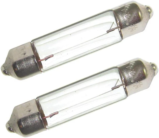 Alt view image 2 of 6 - Perko Double Ended Festoon Bulbs - 24V, 10W, .40A - Pair