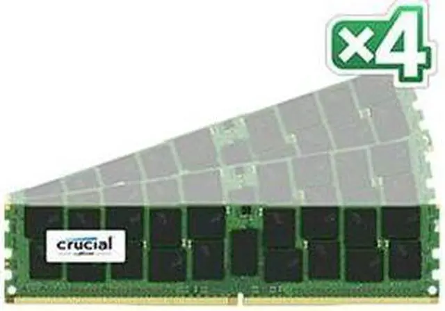 Alt view image 4 of 7 - Crucial 128GB (4 x 32GB) ECC Registered DDR4 2133 (PC4 17000) Server Memory Model CT4K32G4RFD4213