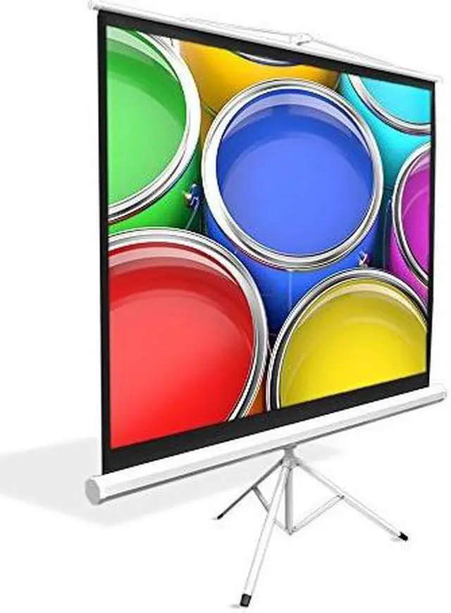 Alt view image 2 of 4 - Pyle PRJTP52 Floor-Standing Portable Tripod Manual Projector Screen (50-Inch)
