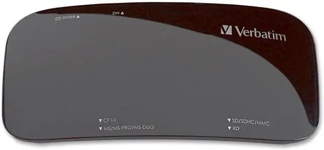 Alt view image 10 of 20 - Verbatim Universal Card Reader, USB 2.0 - Black - USB 2.0 - Black