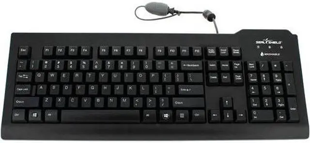 Main image of SEAL SHIELD SSKSV208UK (QWERTY ISO UK) - MEDICAL GRADE KEYBOARD, WATERPROOF/DISHWASHER SAFE, PLASTIC ST