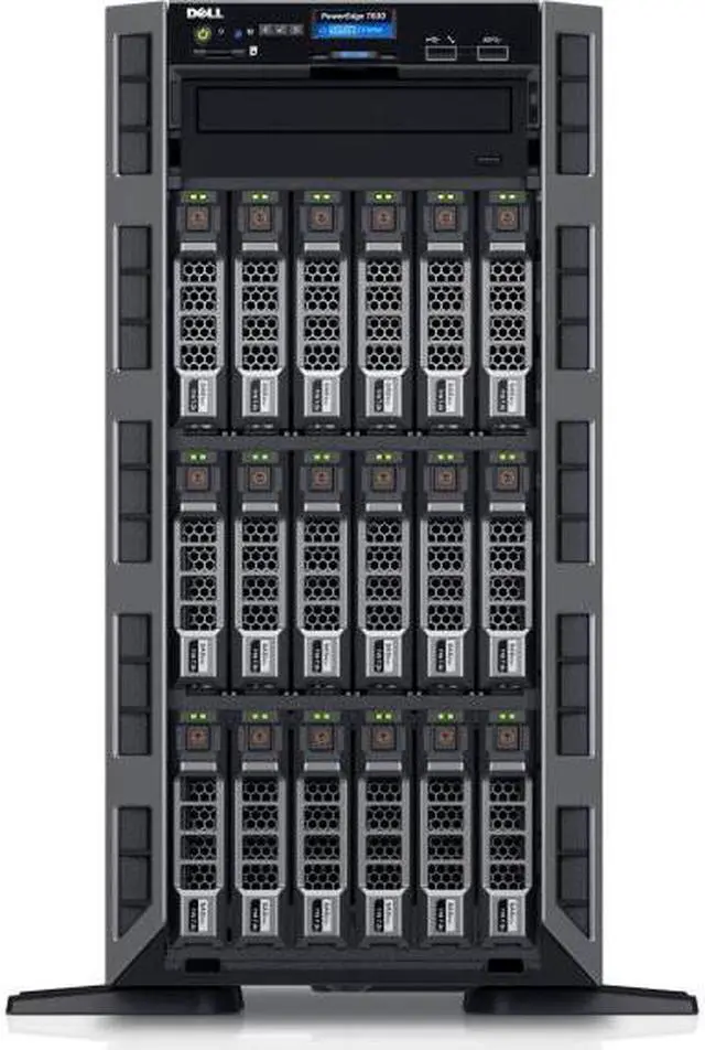 Main image of Dell PowerEdge T630 5U Tower Server - 1 x Intel Xeon E5-2620 v4 Octa-core (8 Core) 2.10 GHz - 16 GB Installed DDR4 SDRAM - 1 TB (1 x 1 TB) Serial ATA/600 HDD - Serial ATA Controller - 2 x 750 W