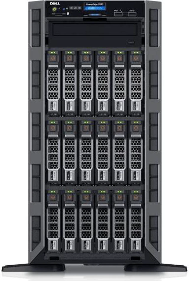 Main image of Dell PowerEdge T630 5U Tower Server - 1 x Intel Xeon E5-2620 v4 Octa-core (8 Core) 2.10 GHz - 16 GB Installed DDR4 SDRAM - 300 GB (1 x 300 GB) 12Gb/s SAS HDD - 12Gb/s SAS Controller - 2 x 750 W