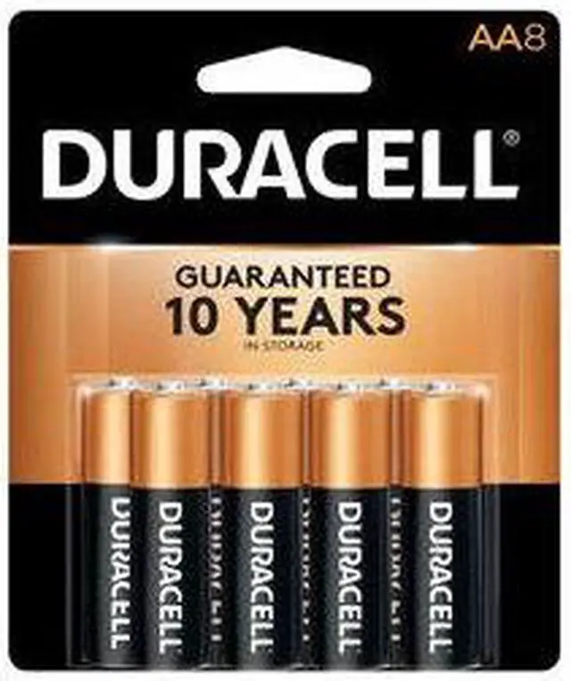 Alt view image 7 of 20 - DURACELL CopperTop 1.5V AA Alkaline Battery, 8-pack