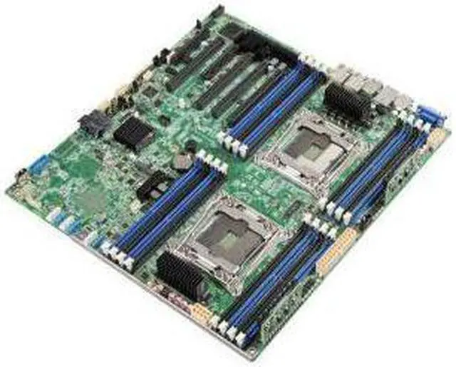 Alt view image 6 of 16 - Intel S2600CWTR Server Motherboard - Intel Chipset - Socket LGA 2011-v3 - SSI EEB - 2 x Processor Support - 1 TB DDR4 SDRAM Maximum RAM - 2.13 GHz, 1.87 GHz, 1.60 GHz Memory Speed Supported - DIMM, RD