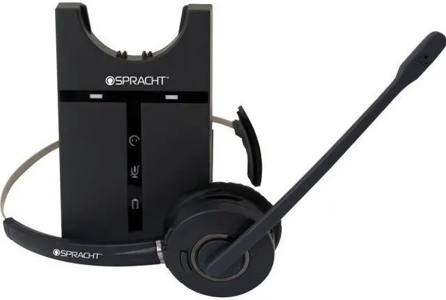 Alt view image 4 of 20 - Spracht - HS-3010 - Spracht ZUM Maestro USB Headset - Mono - Wireless - DECT 6.0 - 350 ft - 32 Ohm - 300 Hz - 3.40 kHz -
