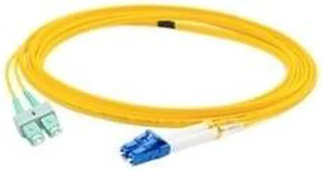 Main image of Addon 3M Alc (Male) To Sc (Male) Yellow Os2 Duplex Fiber Ofnr (Riser-Rated) Patch Cable