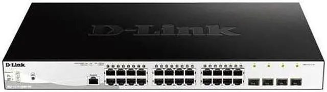 Alt view image 2 of 20 - D-Link 28-Port Layer 2 Smart Managed Gigabit Poe Switch