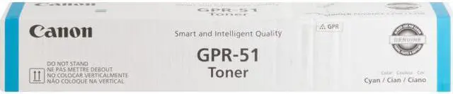 Alt view image 4 of 6 - Canon GPR-51 Toner Cartridge - Cyan