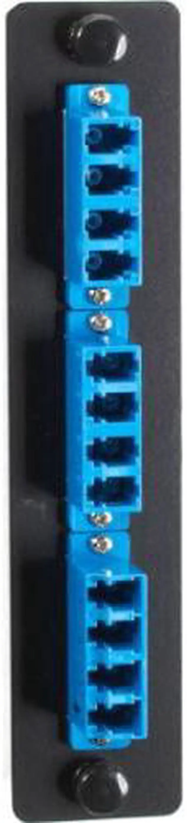Alt view image 4 of 10 - BLACK BOX JPM455C-R2 FIBER ADAPTER PANEL - LOW-DENSITY, SINGLEMODE, CERAMIC SLEEVE, (6) LC DUPLEX, BL