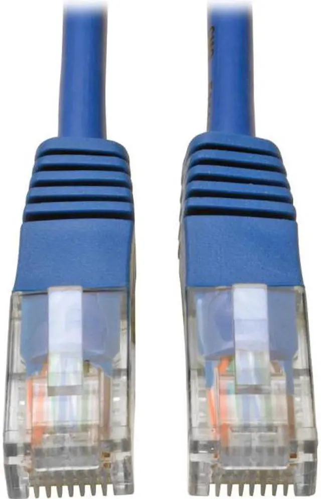 Alt view image 2 of 6 - Tripp Lite N002-012-BL Cat5E 350 Mhz Molded Utp Patch Cable (Rj45 M/M) , Blue, 12 Ft. - Patch Cable - Rj-45 (M) To Rj-45 (M) - 12 Ft - Utp - Cat 5E - Ieee 802.3Ab/Ieee 802.5 - Molded, Stranded - Blue