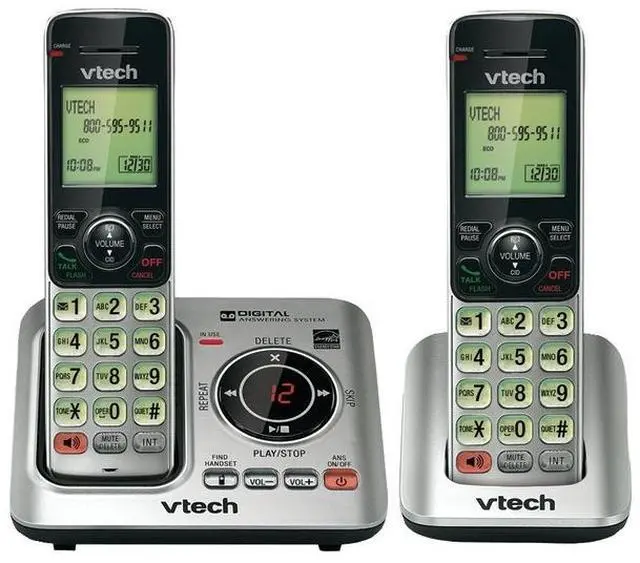 Alt view image 2 of 11 - Vtech CS6629-2 Cordless Phone - 1.90 GHz - DECT 6.0