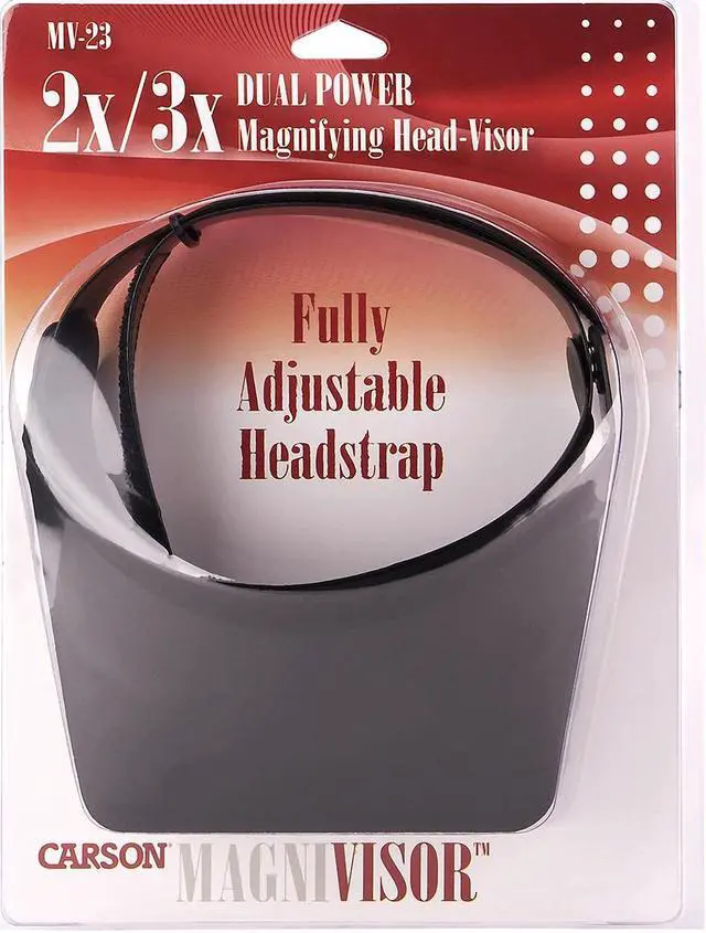 Alt view image 6 of 14 - Carson MagniVisor 2x / 3x Dual Power Flip-Up Head Mounted Magnifier MV-23