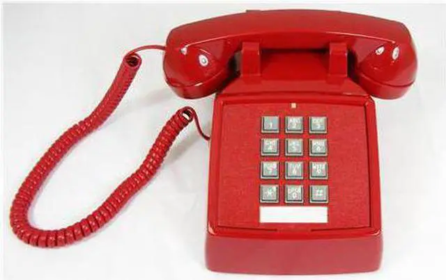 Main image of CORT-ITT2500-MC-Red Desk Phone