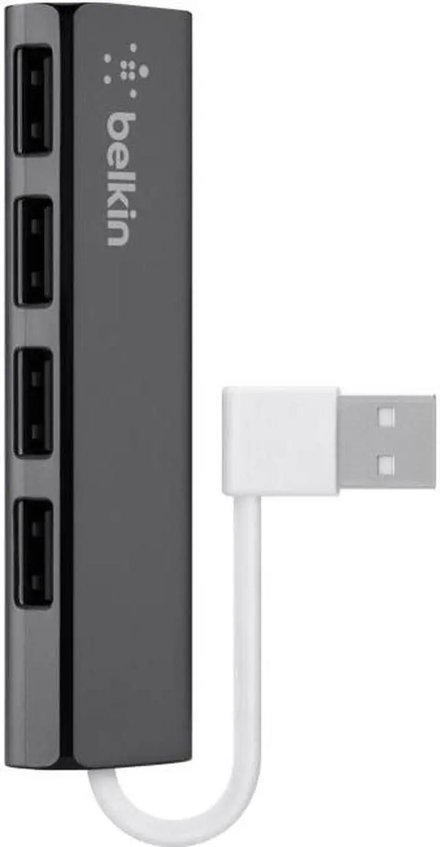 Alt view image 7 of 10 - Belkin Ultra-Slim 4-port USB Hub