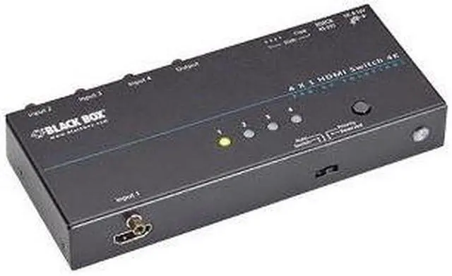 Alt view image 6 of 16 - Black Box Network Services VSW-HDMI2X1-4K 4k Hdmi Switch 2 1