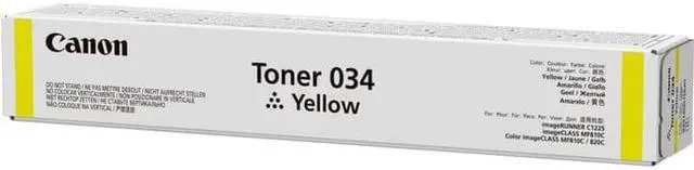 Alt view image 6 of 11 - CANON USA 9451B001 CANON CARTRIDGE 034 YELLOW TONER - FOR IMAGECLASS MF820CDN AND MF810CDN - FULL Y