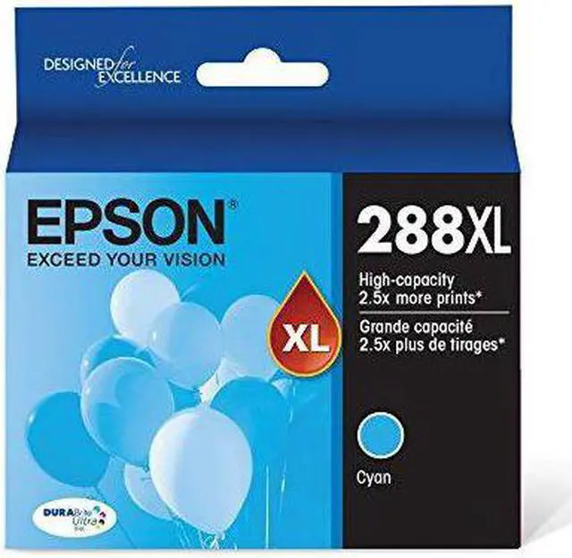 Alt view image 6 of 7 - Epson DURABrite Ultra 288XL High Yield Inkjet Ink Cartridge Cyan Pack T288XL220S
