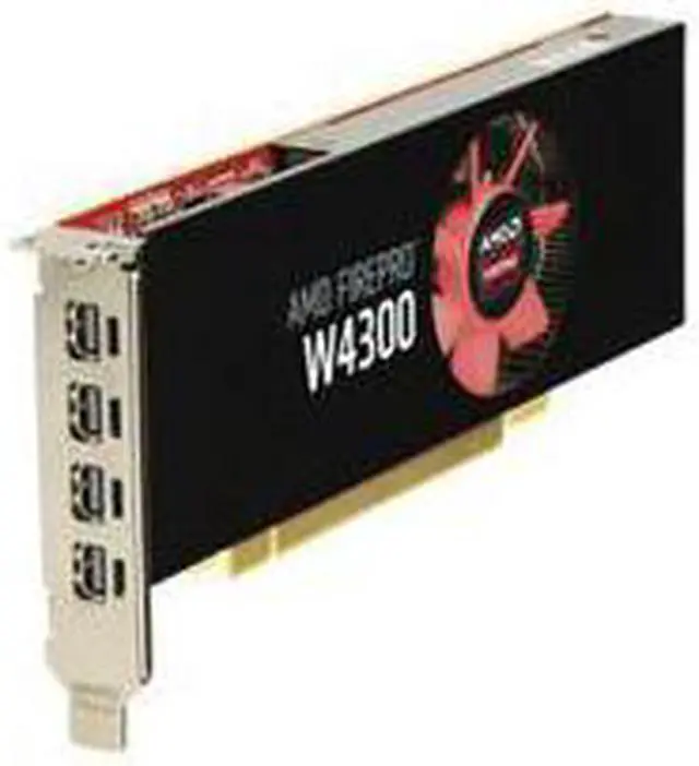 Alt view image 3 of 9 - HP FirePro W4300 Graphic Card T7T58AT Graphics Card