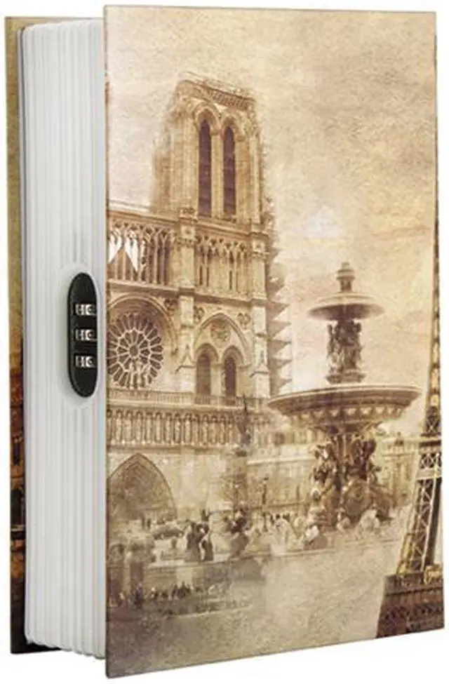 Alt view image 8 of 19 - Barska CB12362 Paris Book Lock Box with Combination Lock