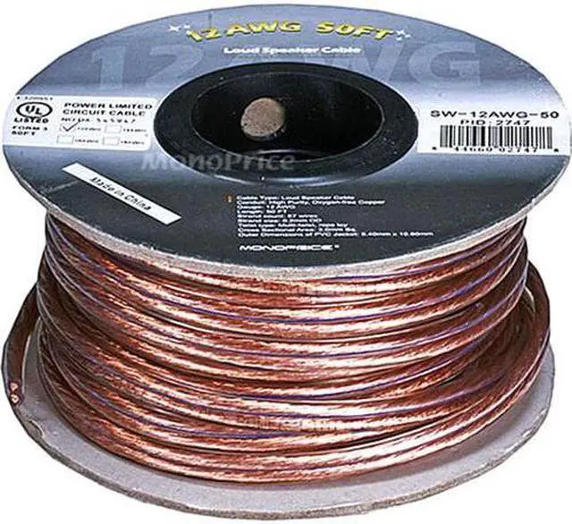Main image of MONOPRICE, INC. 2747 SPEAKER WIRE 18AWG OXYGEN-FREE_ 50FT