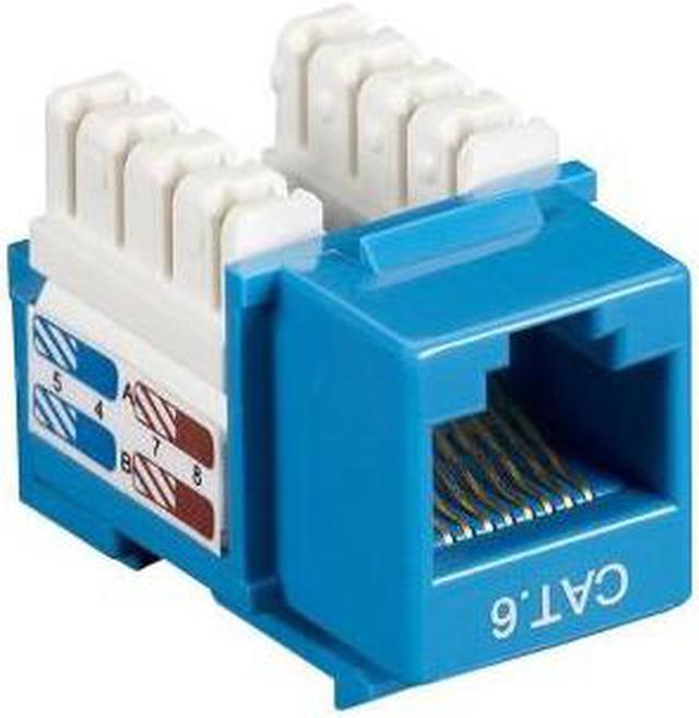 Alt view image 4 of 7 - Black Box CAT6 Value Line Keystone Jack Blue