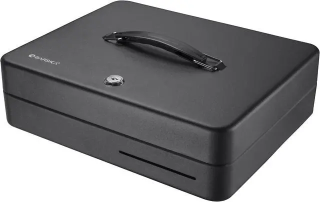 Main image of Barska Optics 12" Standard Fold Out Cash Box w/Key Lock CB13052