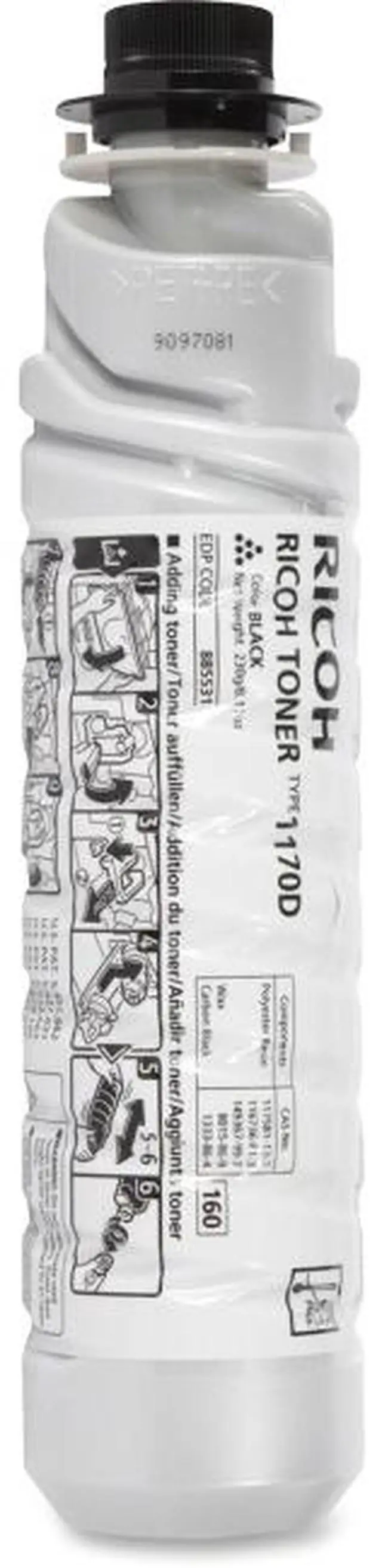 Alt view image 2 of 14 - Ricoh Type 1170D Toner Cartridge - Black