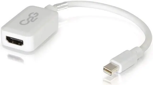 Alt view image 10 of 17 - C2g 8In Mini Displayport To Hdmi Adapter-Thunderbolt To Hdmi Converter-White