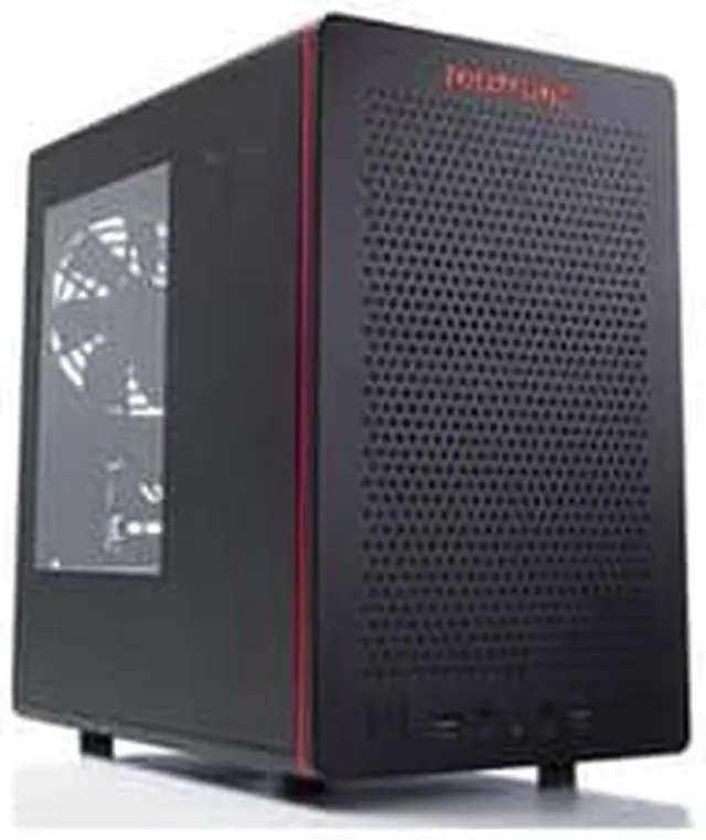 Alt view image 8 of 11 - Mini ITX Case, RIOTORO® CR280 Gaming Case with Clear Window Panel [(2) USB 3.0 Ports, (2) 120mm Case Fans, (3) Internal Drive Bays, (2) PCI Express Slots]