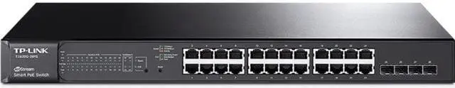 Alt view image 3 of 18 - TP-LINK T1600G-28PS 24Port Gigabit Smart PoE Switc