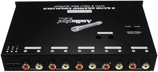 Alt view image 10 of 19 - Audiopipe EQ909X Voltage Display 9 Band Equalizer