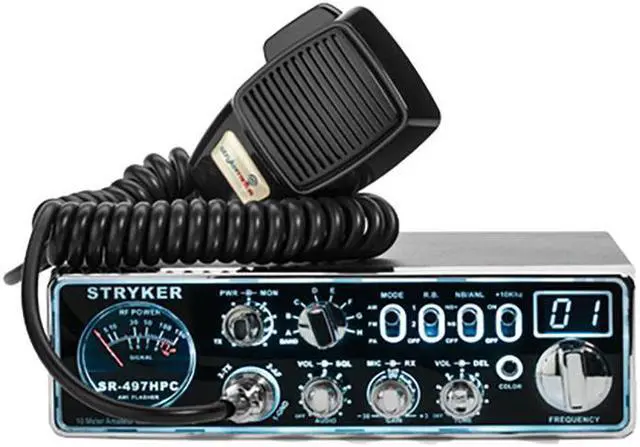 Alt view image 3 of 6 - Stryker AM/FM 10M Radio w/7 Color LED Backlit Face Plate 90+ Watts Peak Output Power